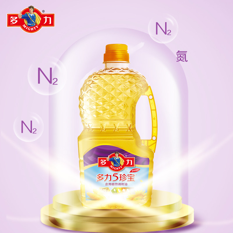 多力5珍宝食用植物调和油1.8L含葵花籽食用油,淘宝优惠券,粉丝福利购,淘宝优惠卷