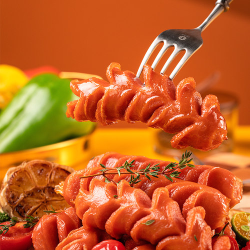 正新门店同款脆皮肠大香肠鸡胸肉肠淀粉肠油炸大烤肠空气炸锅食材 - 图3