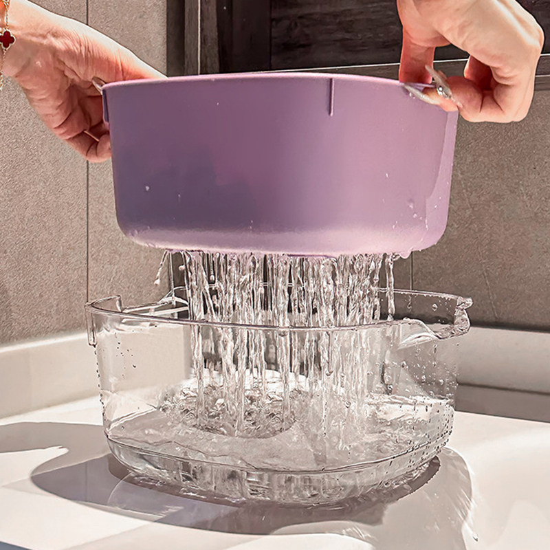 妙然多巴胺双层沥水篮滤水筛厨房洗水果果盘高颜值洗菜盆收纳篮,淘宝优惠券,粉丝福利购,淘宝优惠卷