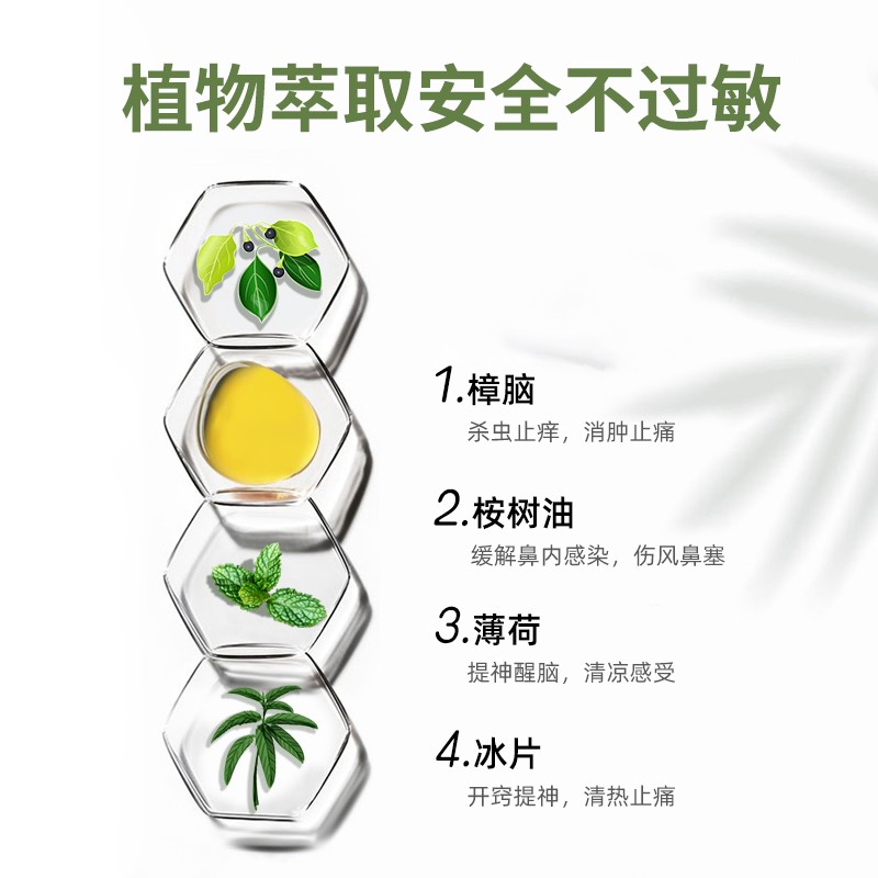 八仙筒薄荷鼻吸通鼻棒清凉油开车提清醒神醒脑鼻通鼻塞防困神器 - 图3