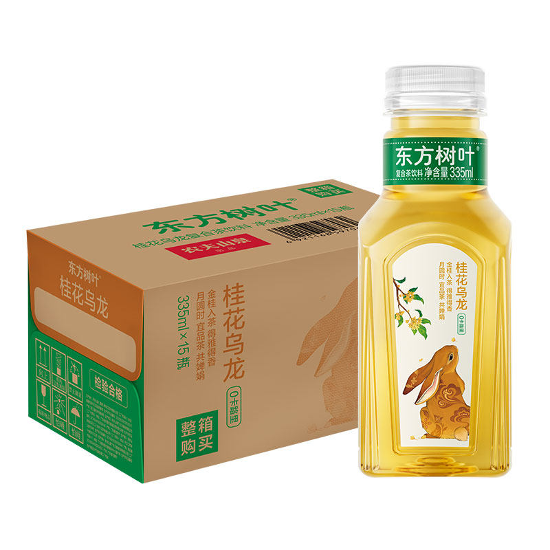 【胡可推荐】农夫山泉东方树叶桂花乌龙茶饮335ml*15