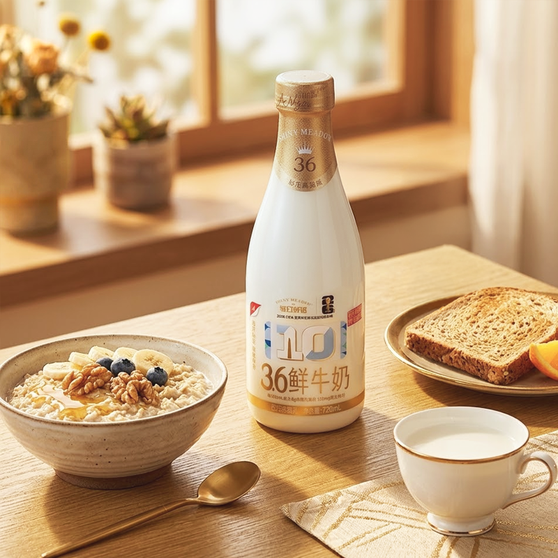 详情领优惠【每日鲜语】鲜牛奶720ml*4瓶生牛乳高钙牛奶新鲜纯奶