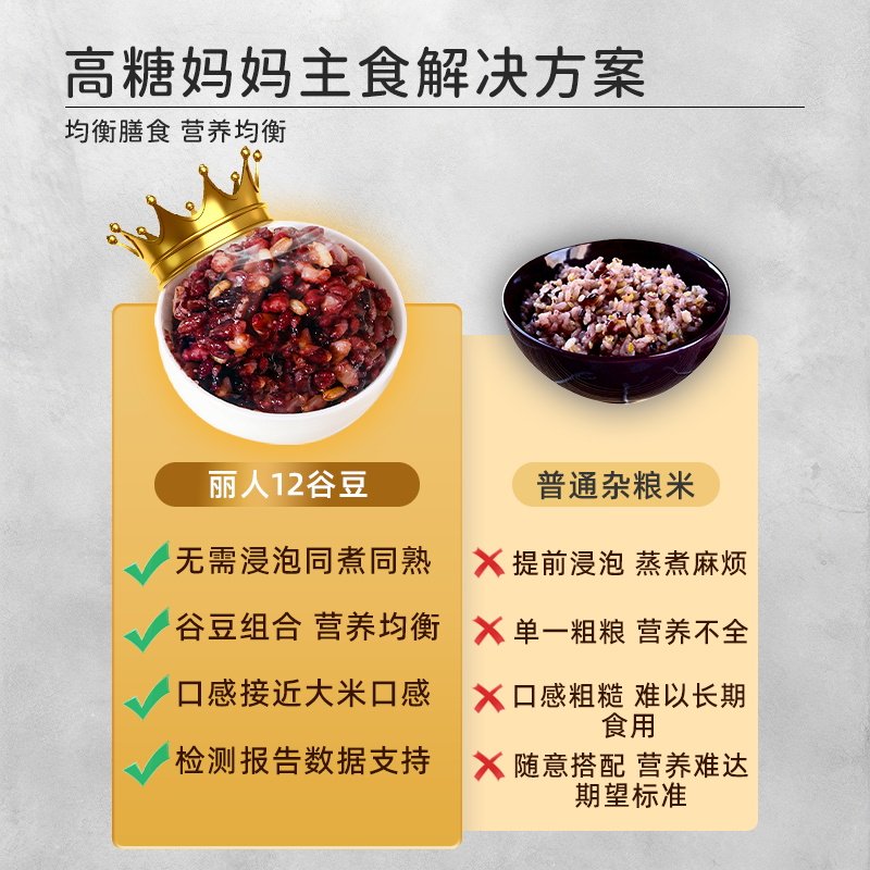 糙米饭孕妇五谷杂粮米孕期营养杂粮饭糖尿人专用粗粮饭主食低升糖,淘宝优惠券,粉丝福利购,淘宝优惠卷