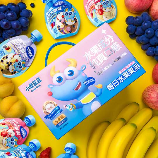 Puré de Frutas Azul Fawn 108g 15 bolsas 1 juego