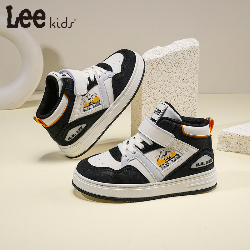 lee童鞋板鞋男童2025秋款新款儿童休闲鞋软底校园轻便运动鞋男孩 - 图1