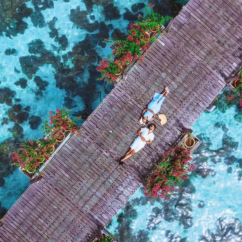 仙本那卡帕莱水屋度假村马达京邦邦岛酒店马布岛水上屋果冻海珊瑚 - 图2