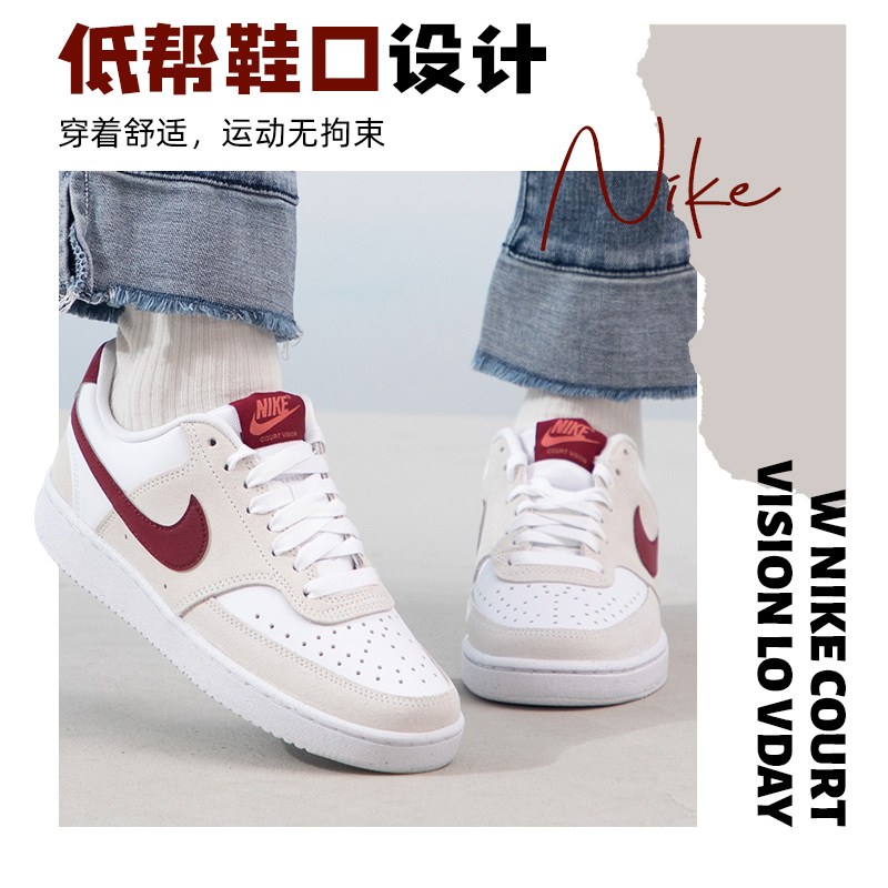 Nike耐克COURT VISION LO 女子运动鞋FQ7628-100 - 图0