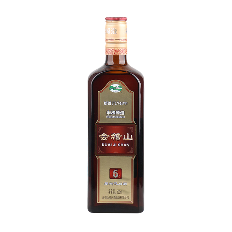 会稽山纯正绍兴黄酒绍兴酒加饭酒宋法六年陈绍兴花雕酒500ml*1瓶-图0