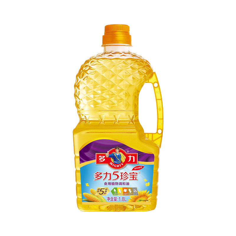 多力5珍宝食用植物调和油1.8L含葵花籽食用油,淘宝优惠券,粉丝福利购,淘宝优惠卷