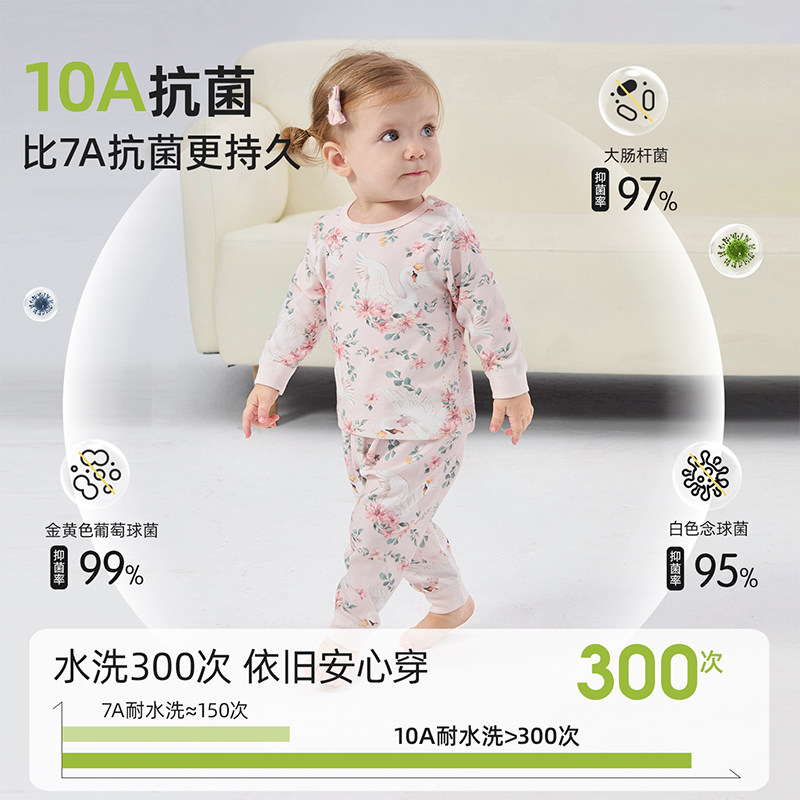 彩婴房宝宝秋衣秋裤套装婴儿家居服男女儿童睡衣内衣高腰护肚秋冬,淘宝优惠券,粉丝福利购,淘宝优惠卷