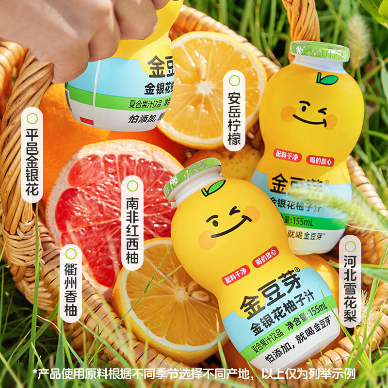 金豆芽葫芦瓶金银花柚子16瓶