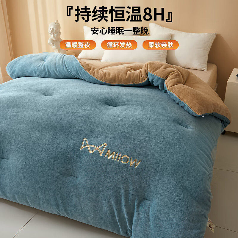猫人牛奶绒被子冬被冬季加厚保暖棉被宿舍单人被芯2025新款被褥,淘宝优惠券,粉丝福利购,淘宝优惠卷