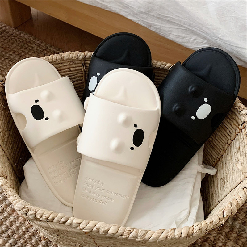 细细条 男女新款便携式可折叠凉拖出差旅行可爱小熊情侣一字拖鞋,淘宝优惠券,粉丝福利购,淘宝优惠卷