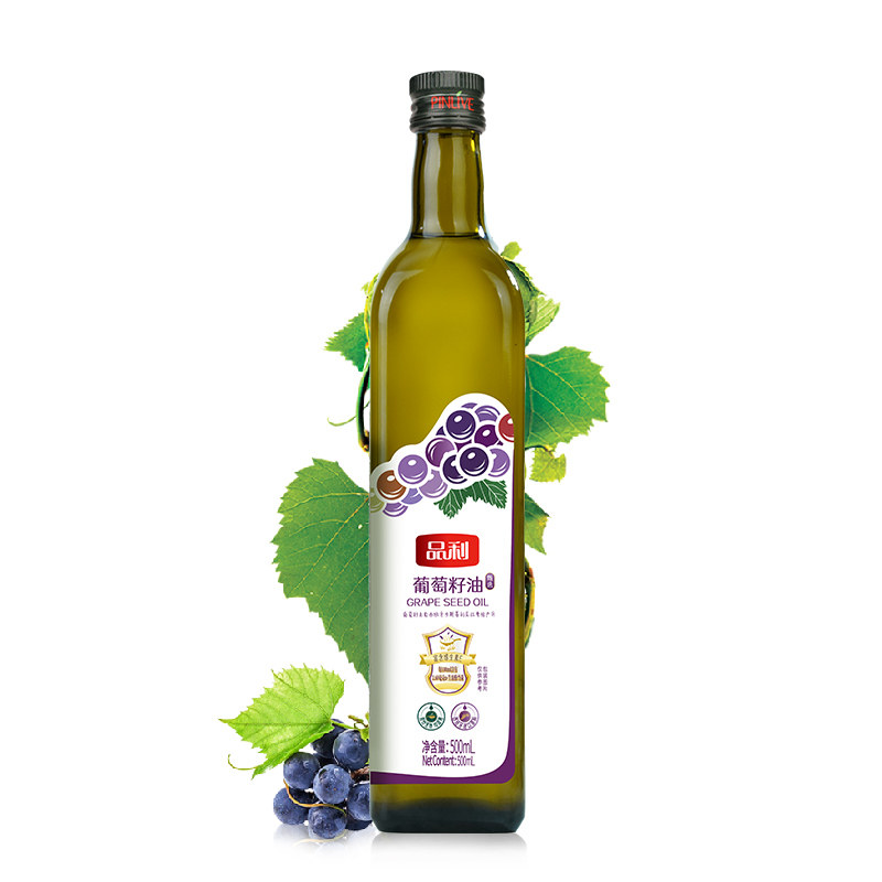 品利葡萄籽油自然清香食用油500ml
