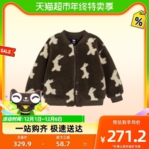 Mini Barabara boy girl baseball suit jacket autumn winter new baby stylish printed retro child poop