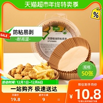 (Meow Full Division) Own Brand Bifacial Silicone Oil Anti-Exfoliating High Temperature Resistant Air Fryer Paper To 50 Sheets