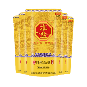 淮盐自然晶盐无碘盐350g*5袋