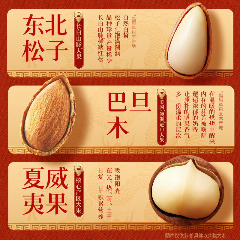 百草味年货坚果礼盒1856g休闲零食小吃大礼包送礼混合干果送长辈