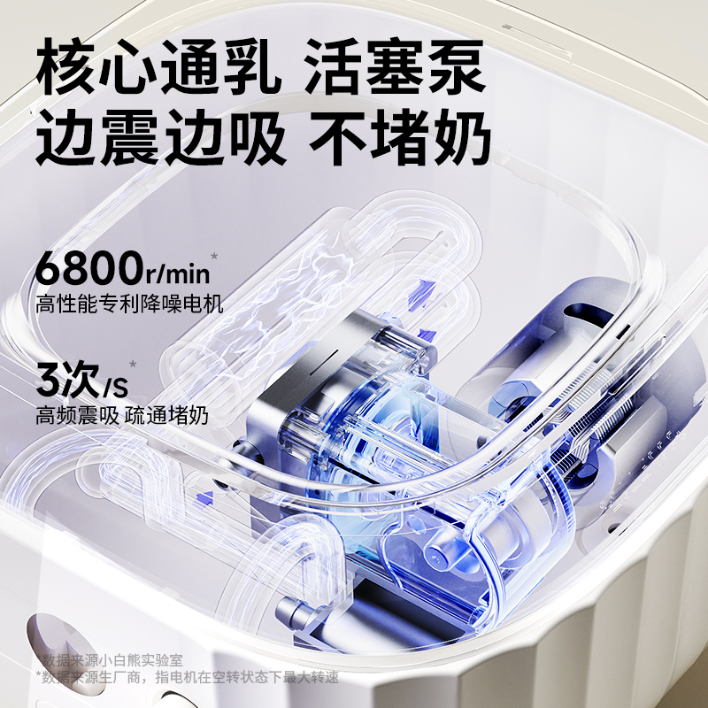 SnowBear小白熊双边电动吸奶器防疼痛按摩吸乳全自动集奶变频吸奶