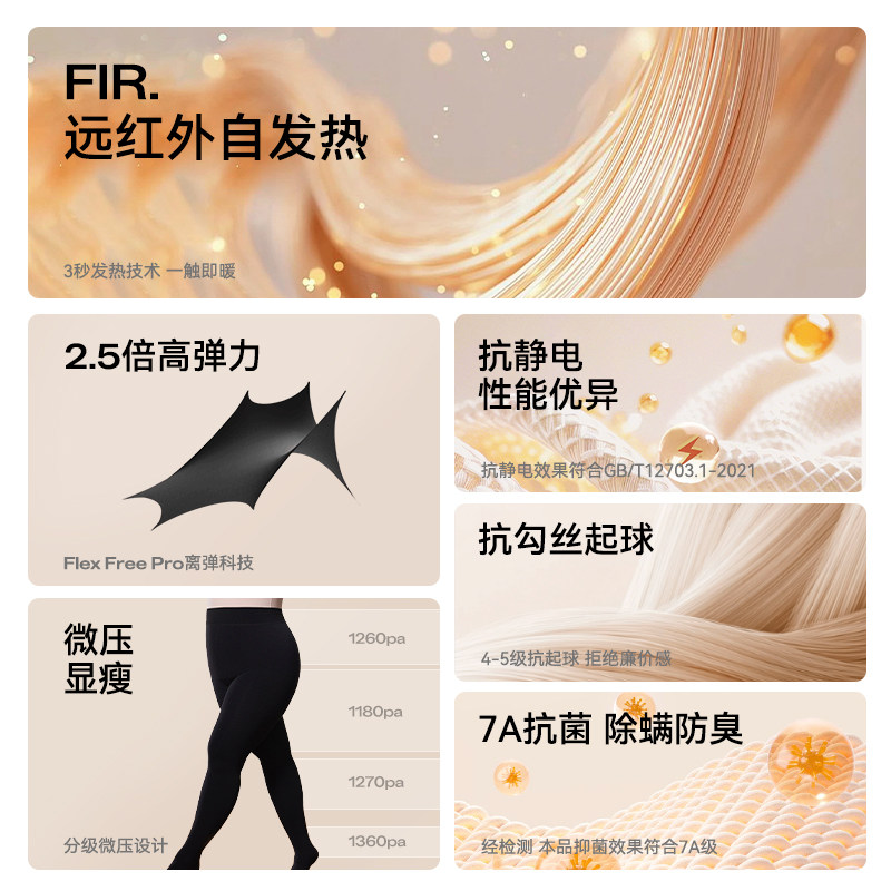 菇娘家热压连裤袜打底裤大码女秋冬外穿显瘦黑色袜裤加绒2025新款,淘宝优惠券,粉丝福利购,淘宝优惠卷