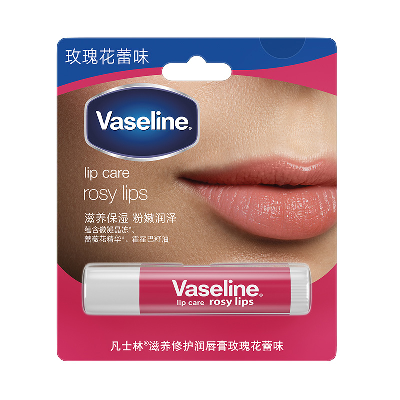 Vaseline/凡士林修护型玫瑰花蕾润唇膏3.5g - 图0