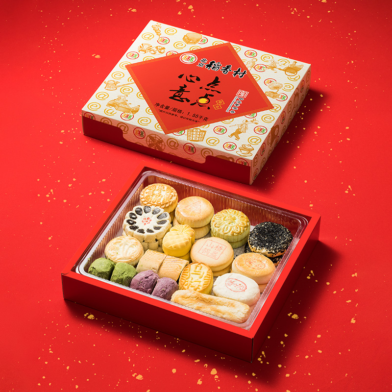 三禾北京 稻香村传统中式糕点点心礼盒送礼高端京八件特产零食 - 图1