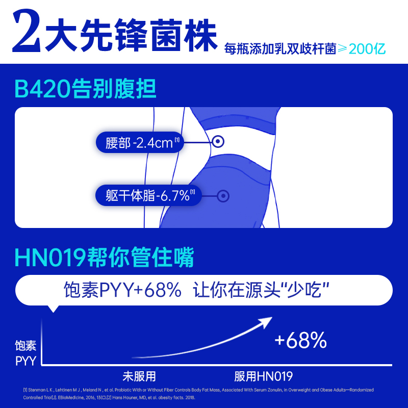 菌小宝太空15号千亿B420益生菌2g*30瓶数字管理大人冻干粉