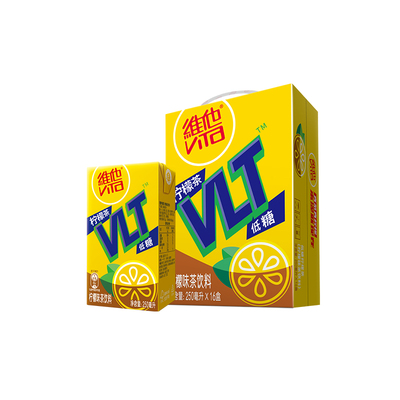 维他低糖柠檬味茶饮料饮品250ml*16盒手提礼盒装 送礼囤货聚餐