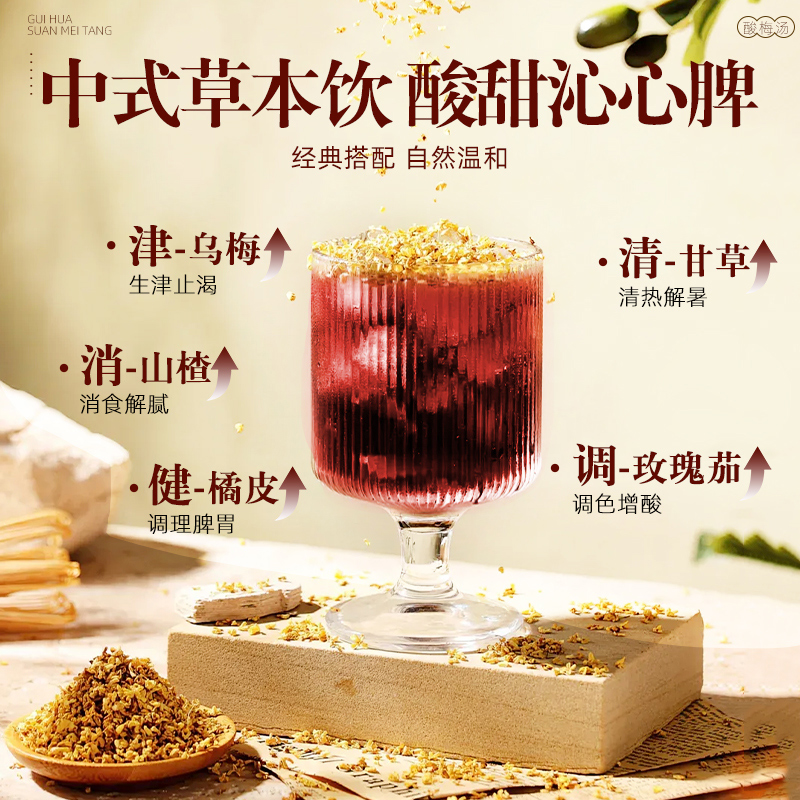 酸梅汤粉饮料非原材料免熬煮正宗老北京独立小包乌梅粉速溶冲饮 - 图3