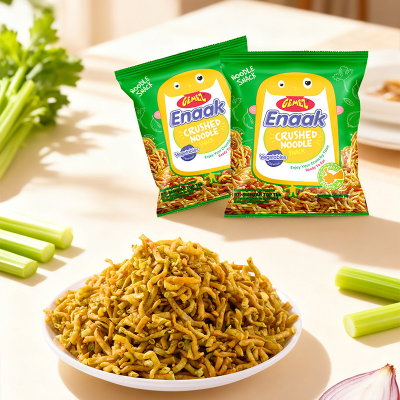 GEMEZ印尼进口小鸡干脆面干吃面方便蔬菜烧烤味脆脆面儿童小零食