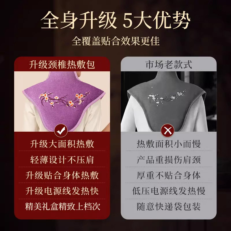 俞兆林肩颈热敷包颈椎贴盐袋海粗盐电加热理疗袋艾灸艾草披肩神器,淘宝优惠券,粉丝福利购,淘宝优惠卷