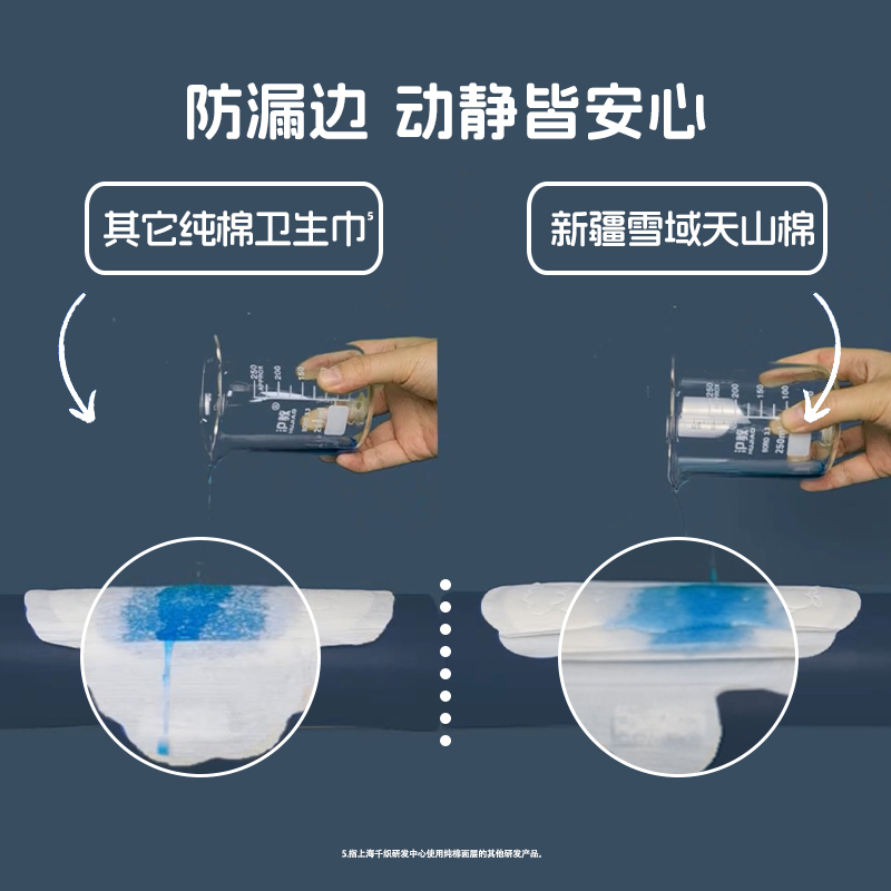 【送乳霜纸】她研社新疆棉纯棉卫生巾日夜组合装44片