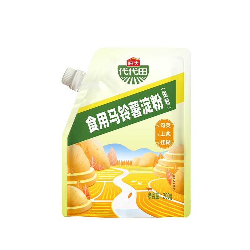 海天淀粉马铃薯淀粉家用面粉粟粉生粉烹饪勾芡凉粉烹饪勾芡-图0