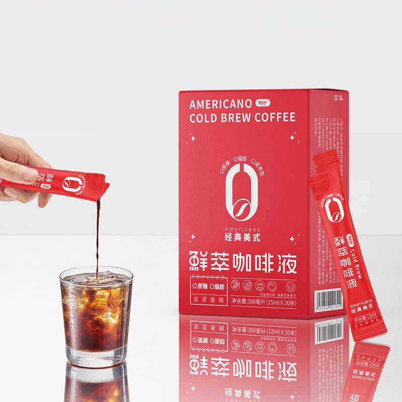 云南鲜萃浓缩液体黑咖啡0脂0蔗糖控卡健身提神美式拿铁冷热即溶