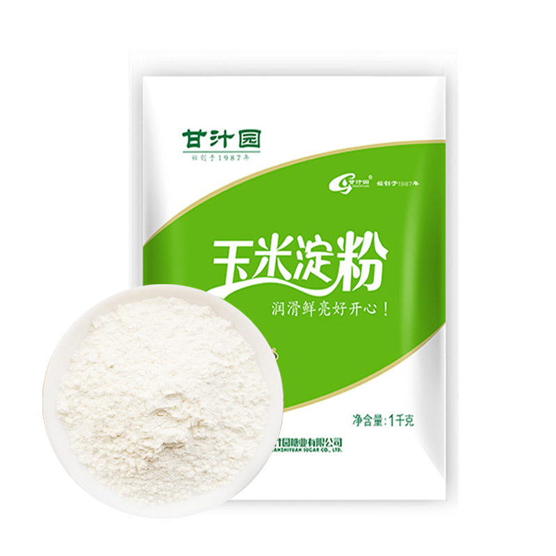 甘汁园食用玉米淀粉1kg×1袋生粉粟粉烹调勾芡烘焙面粉原料材料-图0