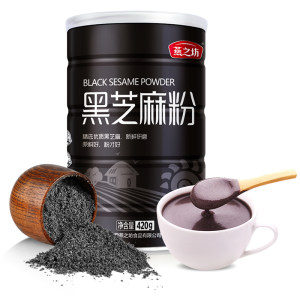 燕之坊纯熟黑芝麻粉黑芝麻糊烘焙现磨即食营养早餐五谷代餐粉