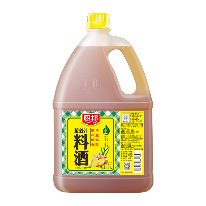 厨邦葱姜汁料酒1.75L大包装去腥解腻提味增香清蒸红烧油爆焖炖-图0