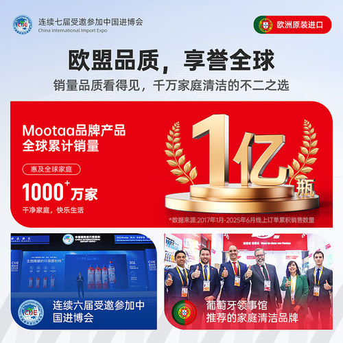 Mootaa/茉汰浴室水垢清洁剂洗手台瓷砖水渍清洁除垢剂 - 图1