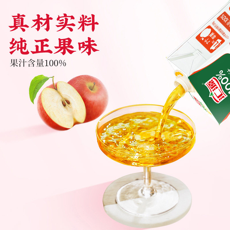 汇源100%果汁苹果汁浓缩果蔬汁饮料整箱礼盒
