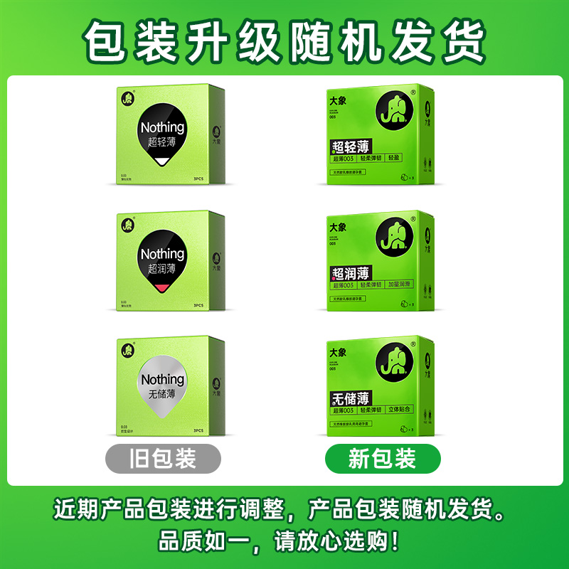 大象避孕套002水滑超薄组合25只玻尿酸双倍润滑安全套裸感水润byt - 图2