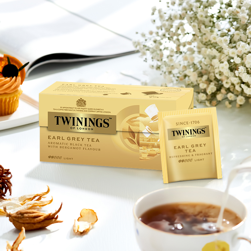 Twinings川宁豪门伯爵红茶2g*25袋便携袋泡茶包办公室下午茶