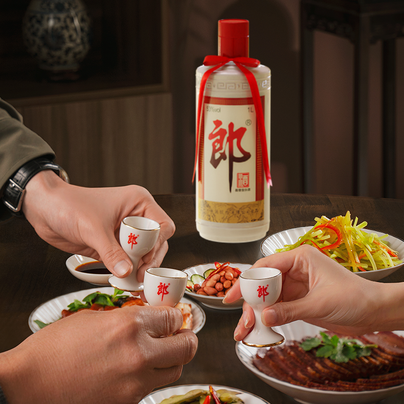 郎酒郎牌郎酒53度醬香型白酒1000ml*1瓶糧食酒過節送禮婚宴用酒_天貓超市_酒類