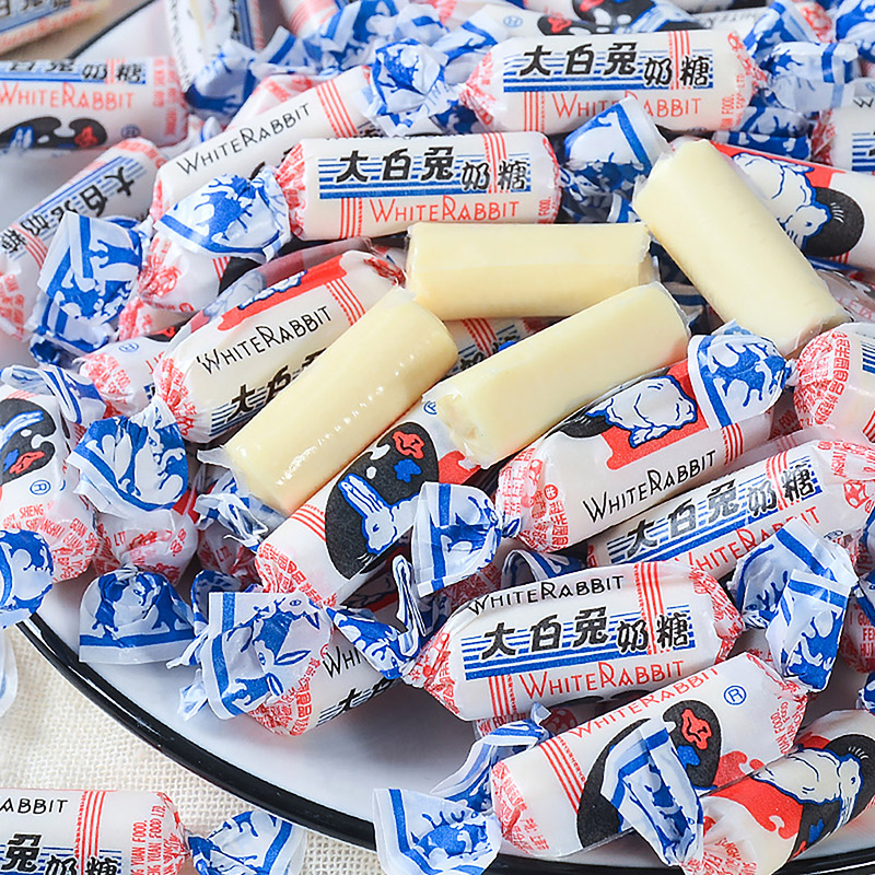 【包邮】大白兔奶糖58g*2袋抹茶味+桂花味喜糖伴手礼儿童零食糖果