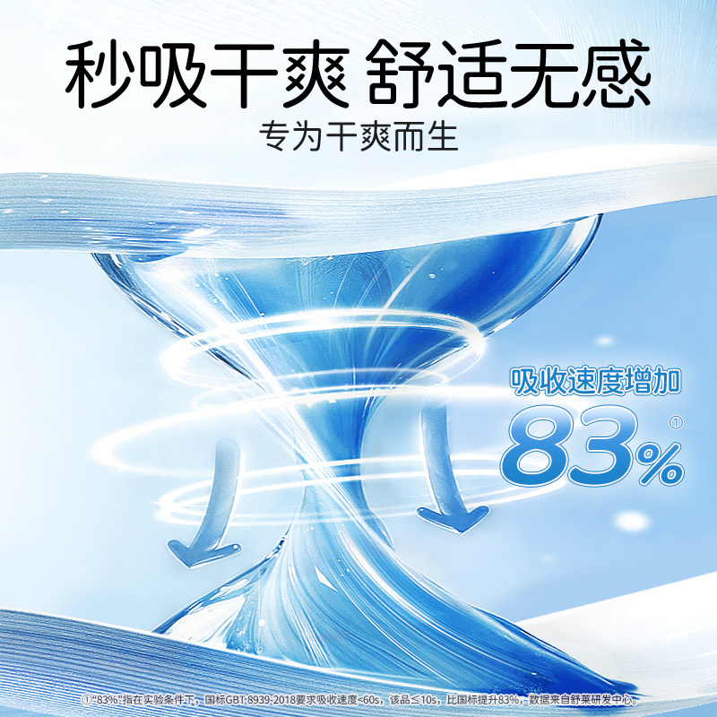 舒莱轻氧派卫生巾日用夜用组合装8包64片防漏超薄干爽透气姨妈巾