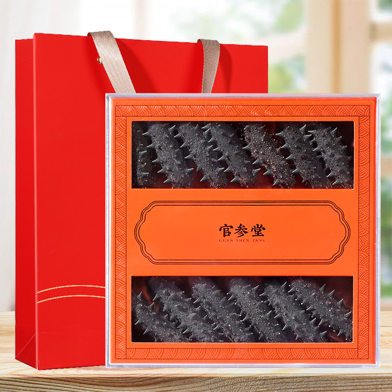 官参堂大连淡干海参150g深海底播辽刺参海鲜孕妇送礼海参干货礼盒,淘宝优惠券,粉丝福利购,淘宝优惠卷