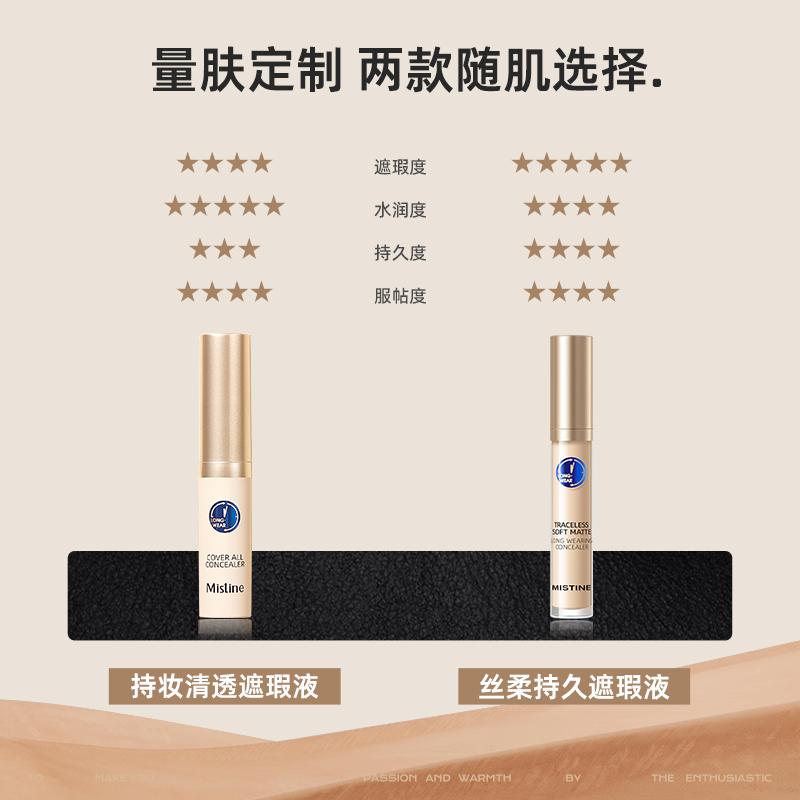 Mistine蜜丝婷遮瑕液痘印遮盖痘痘斑点雀斑黑眼圈7.5ml