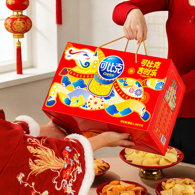 可比克骏马来财礼盒年货零食送礼