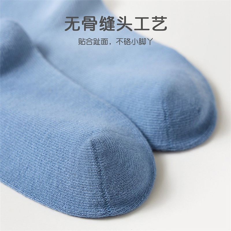 儿童袜子秋冬季纯棉男童婴儿女童中筒宝宝冬天男孩长筒袜女孩童袜 - 图3