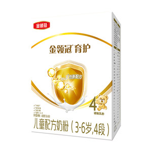 伊利金领冠育护4段奶粉400g×1盒3-6岁宝宝儿童配方奶粉