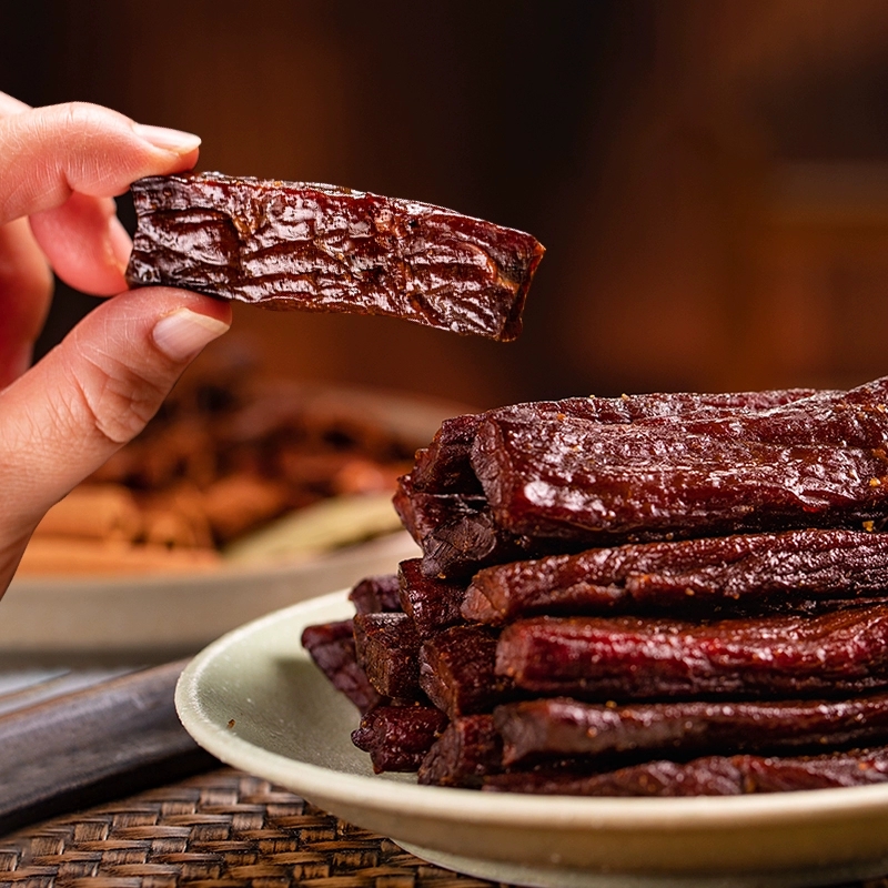 1号牧场风干牛肉（散称）内蒙牛肉干草原特产小吃办公室休闲零食